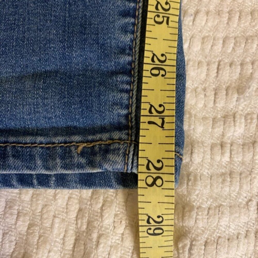 Patchwork Denim Jeans By Cato Est. 1946 Size 10 Mid-Rise Contemporary Style - Picture 7 of 8